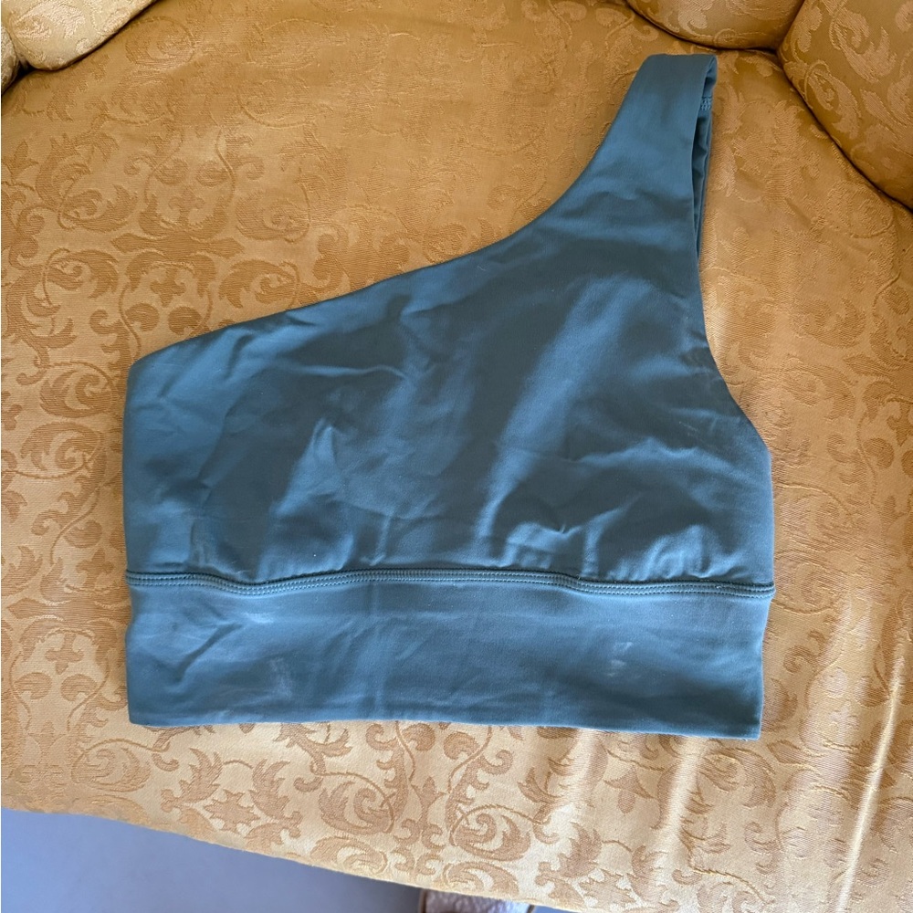 Asymmetrical Lulu sports bra